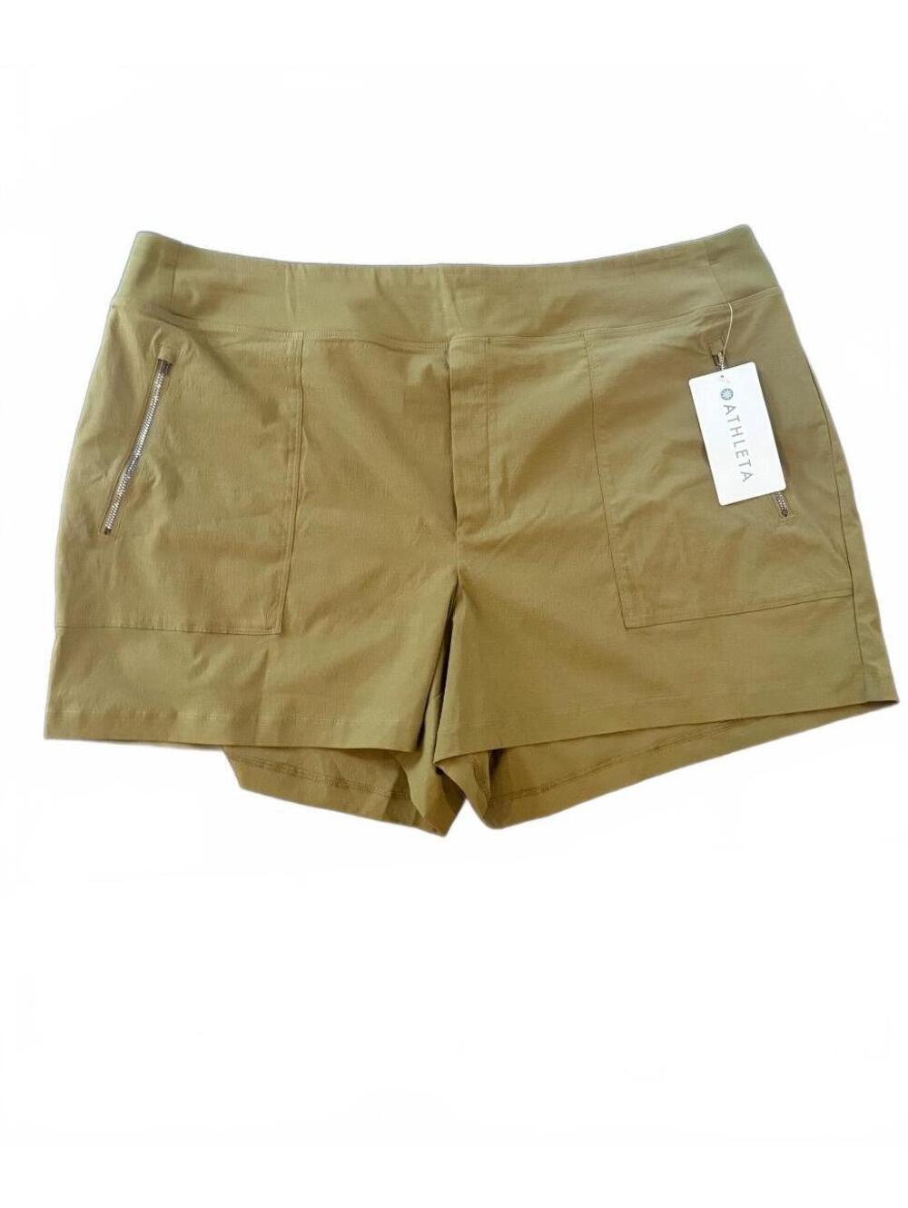 Athleta Trekkie North Shorts NWT! Women’s Size 22 Olive Green